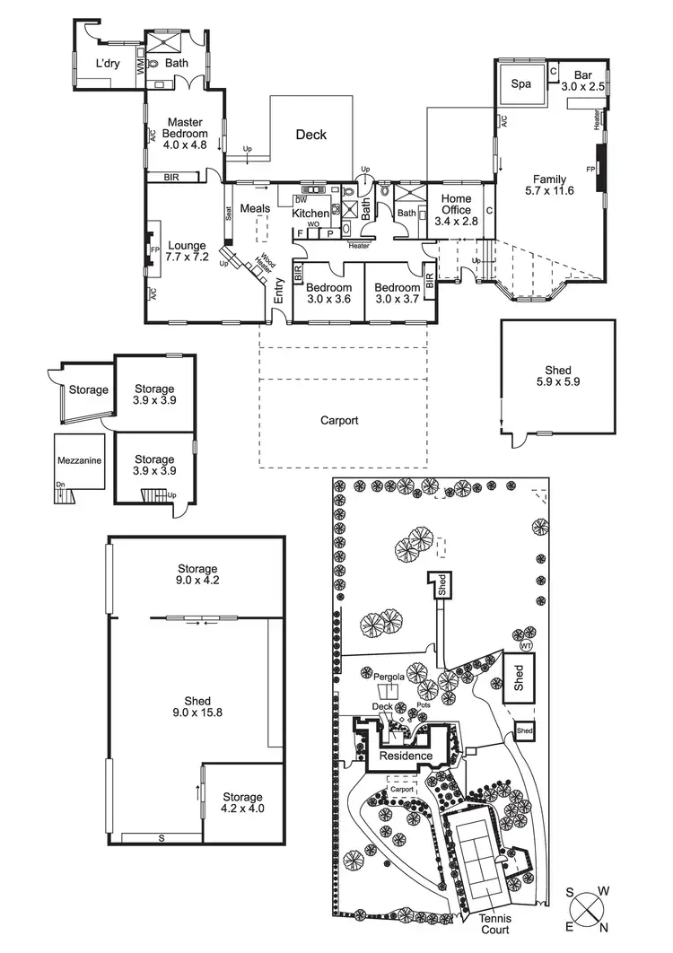 Floorplan of Homely house listing, 210 Bungower Road, Mornington VIC 3931