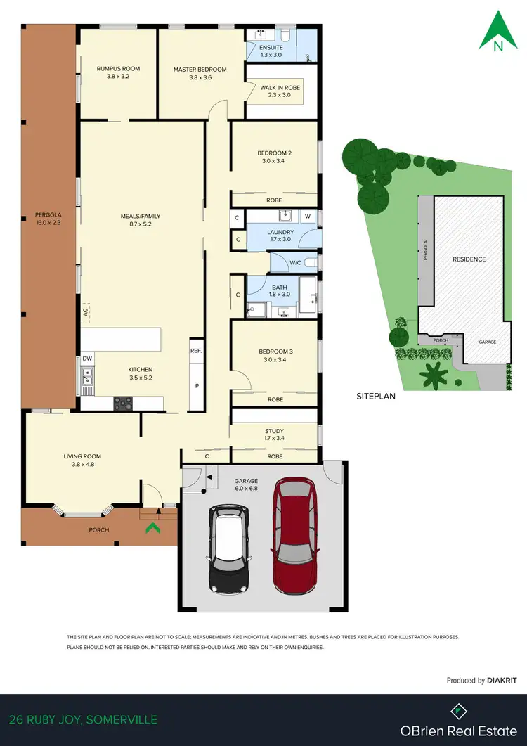 Floorplan of Homely house listing, 26 Ruby Joy Drive, Somerville VIC 3912