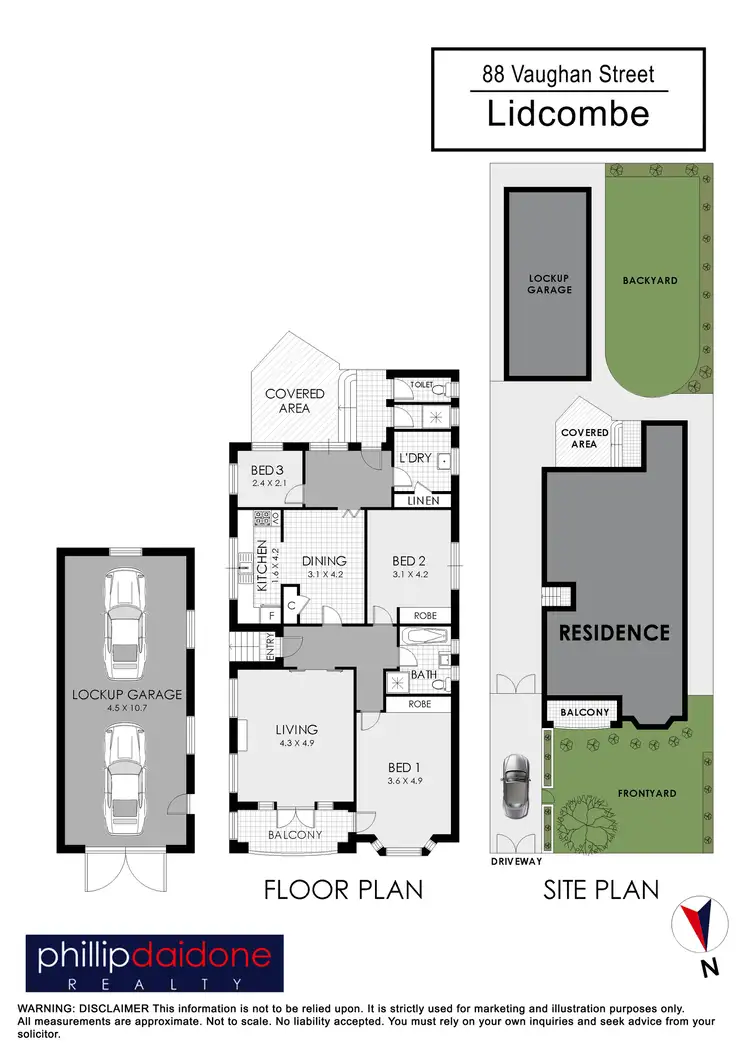 Floorplan of Homely house listing, 88 Vaughan Street, Lidcombe NSW 2141