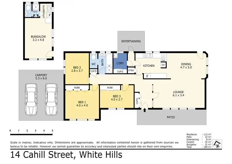 Floorplan of Homely house listing, 14 Cahill Street, White Hills VIC 3550
