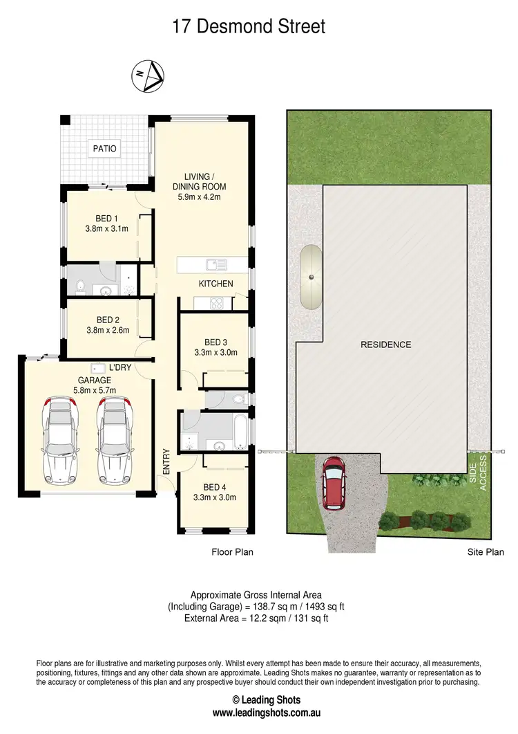 Floorplan of Homely house listing, 17 Desmond Street, Narangba QLD 4504