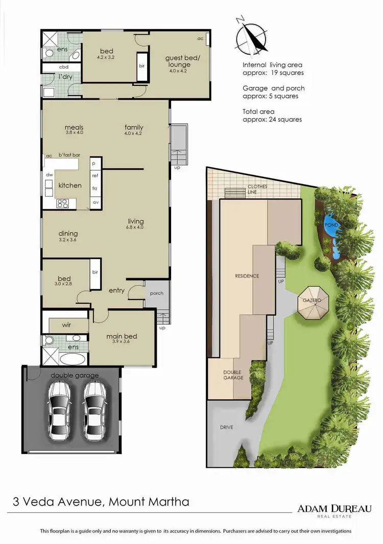 Floorplan of Homely house listing, 3 Veda Avenue, Mount Martha VIC 3934