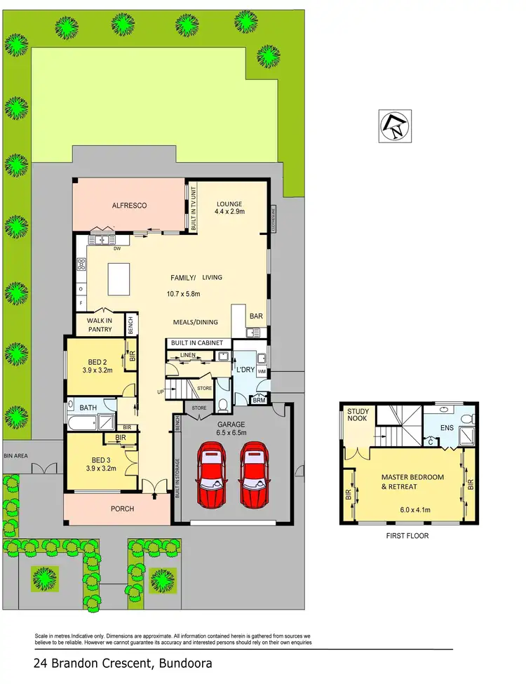 Floorplan of Homely house listing, 24 Brandon Crescent, Bundoora VIC 3083