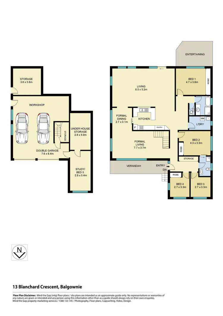 Floorplan of Homely house listing, 13 Blanchard Crescent, Balgownie NSW 2519