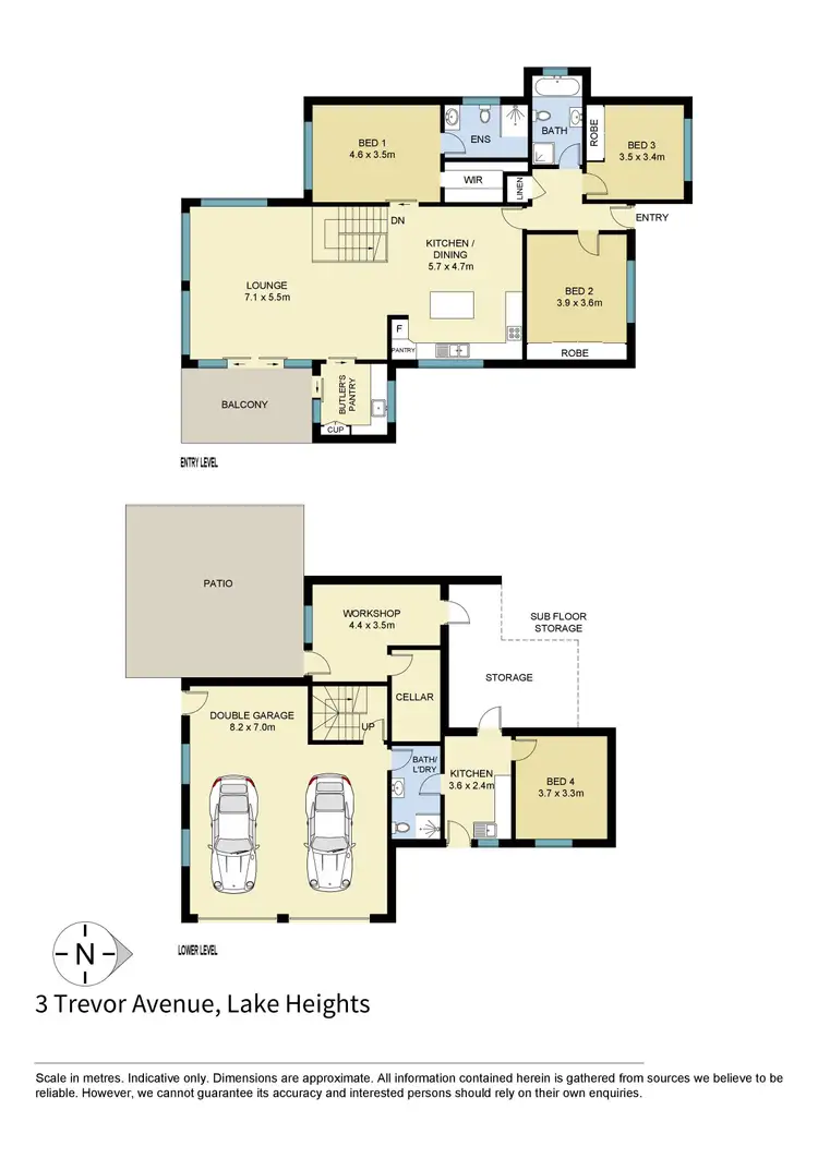 Floorplan of Homely house listing, 3 Trevor Avenue, Lake Heights NSW 2502