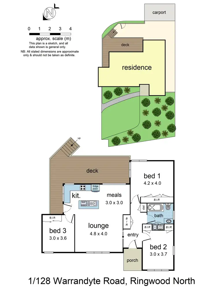 Floorplan of Homely house listing, 1/128 Warrandyte Road, Ringwood VIC 3134