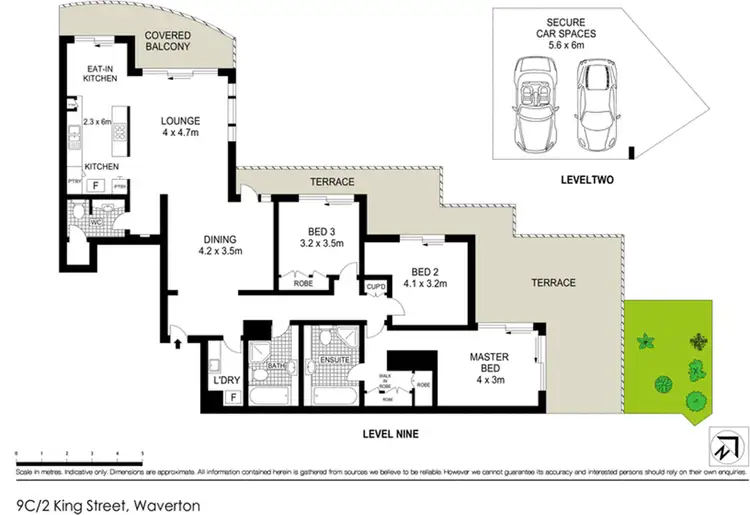 Floorplan of Homely apartment listing, 9C/2 King Street, Waverton NSW 2060