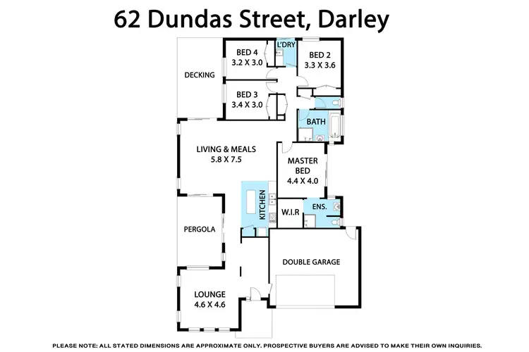 Floorplan of Homely house listing, 62 Dundas Street, Darley VIC 3340