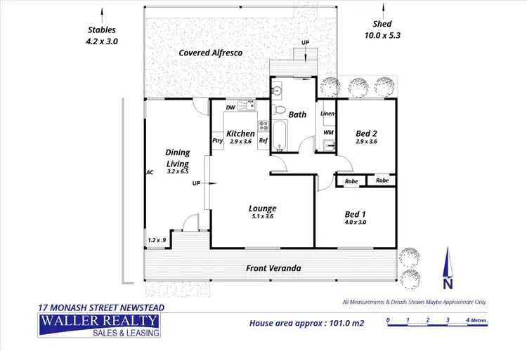 Floorplan of Homely house listing, 17 Monash Street, Newstead VIC 3462