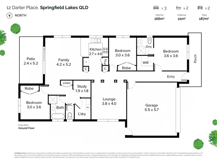 Floorplan of Homely house listing, 12 Darter Place, Springfield Lakes QLD 4300