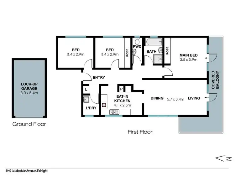Floorplan of Homely apartment listing, 4/40 Lauderdale Avenue, Fairlight NSW 2094