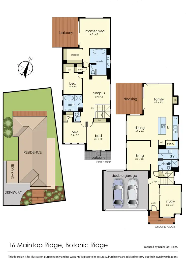 Floorplan of Homely house listing, 16 Maintop Ridge, Botanic Ridge VIC 3977