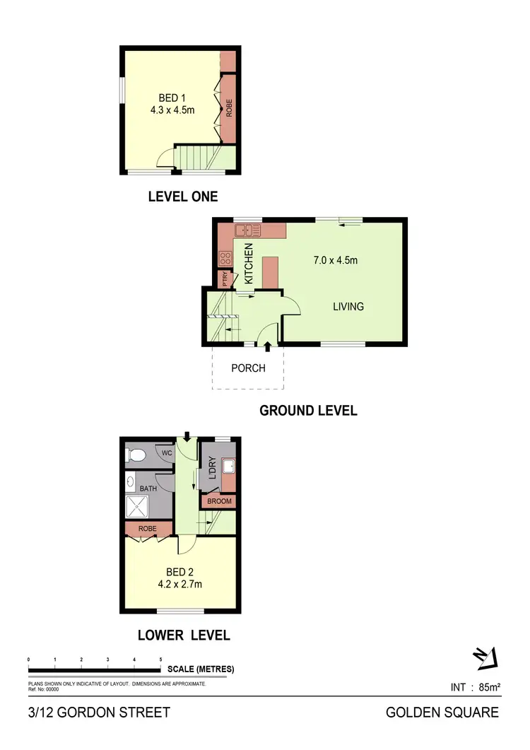 Floorplan of Homely unit listing, 3/12 Gordon Street, Spring Gully VIC 3550