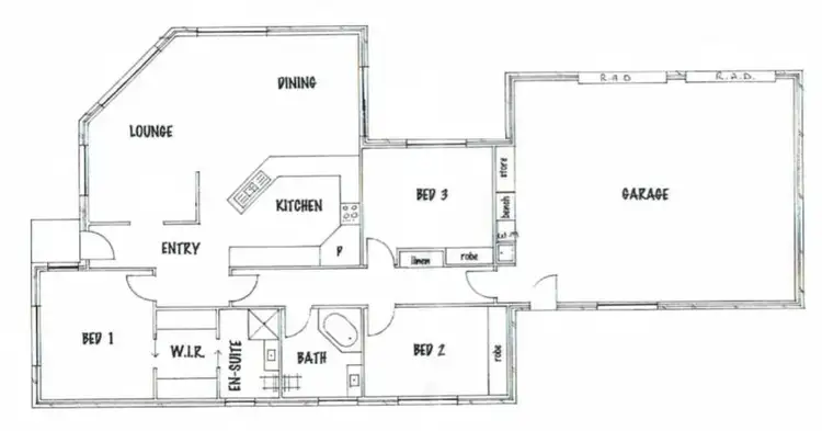 Floorplan of Homely house listing, 4 Estuary View, Shearwater TAS 7307