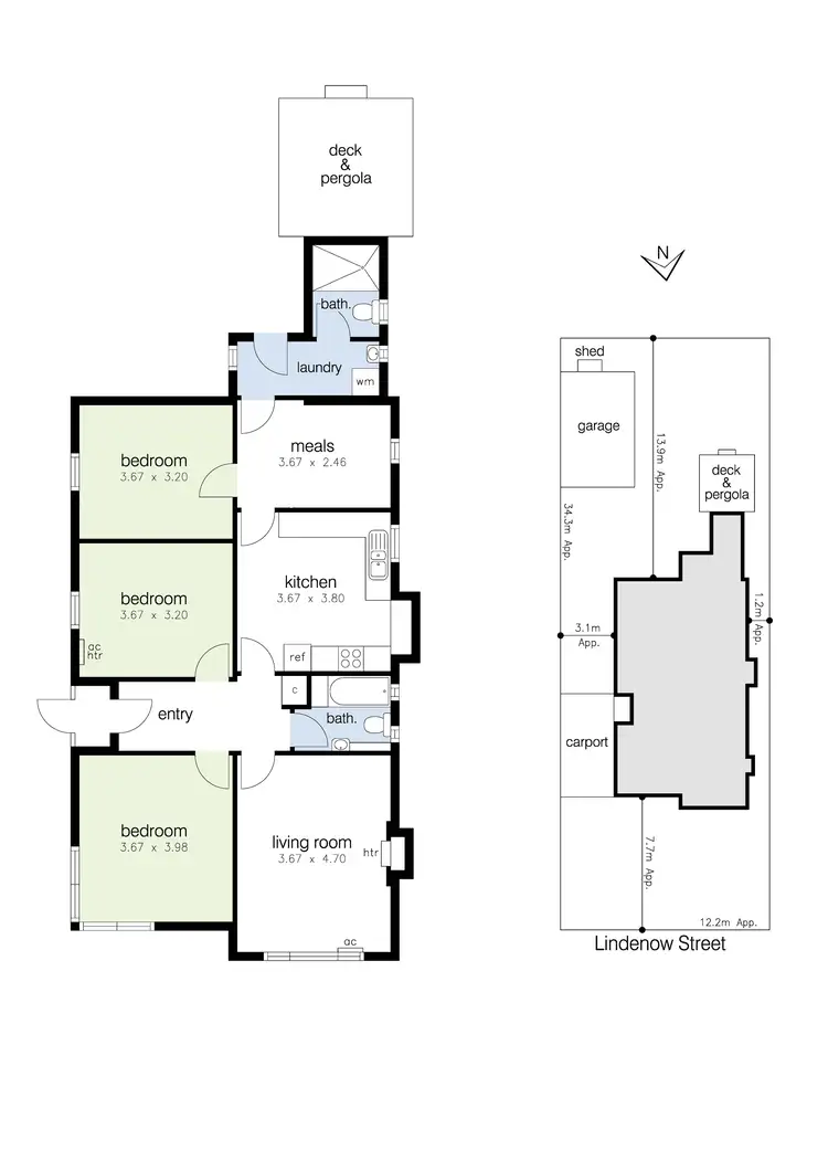 Floorplan of Homely house listing, 23 Lindenow Street, Maidstone VIC 3012