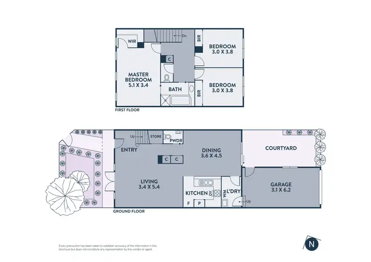 Floorplan of Homely townhouse listing, 7/1 Bruce Street, Preston VIC 3072