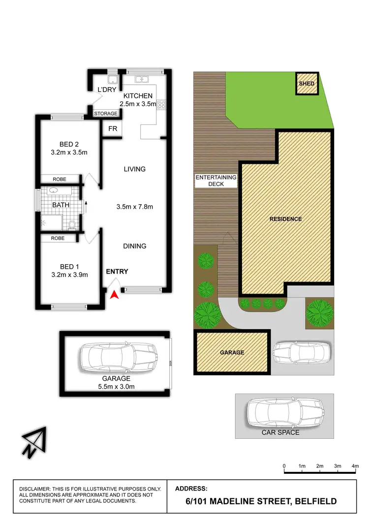 Floorplan of Homely villa listing, 6/101 Madeline Street, Belfield NSW 2191