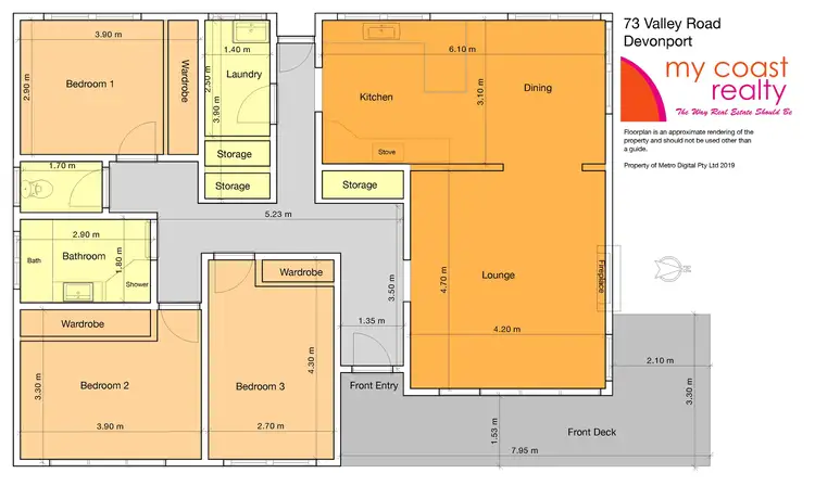 Floorplan of Homely house listing, 73 Valley Road, Devonport TAS 7310