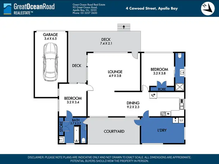 Floorplan of Homely house listing, 4 Cawood Street, Apollo Bay VIC 3233