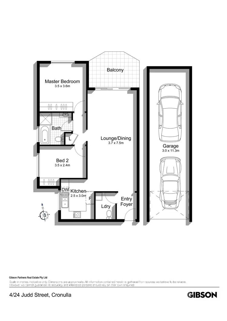 Floorplan of Homely unit listing, 4/24 Judd Street, Cronulla NSW 2230
