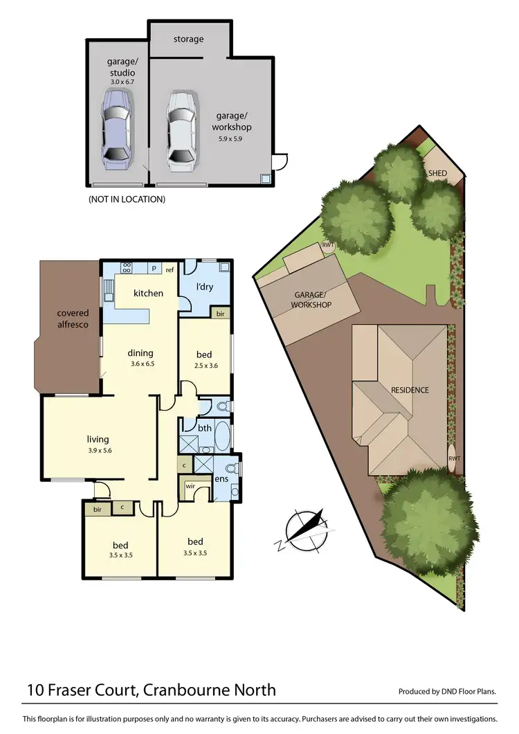 Floorplan of Homely house listing, 10 Fraser Court, Cranbourne North VIC 3977