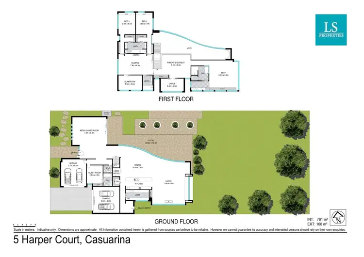 Floorplan of Homely house listing, 5 Harper Court, Casuarina NSW 2487