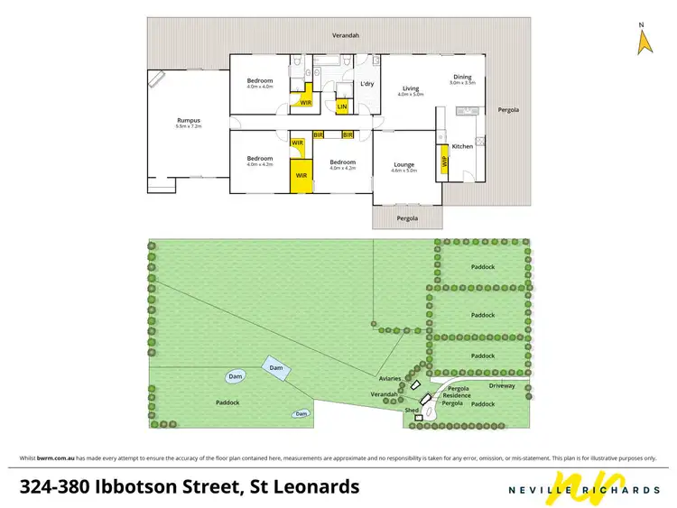 Floorplan of Homely rural property listing, 324-380 Ibbotson Street, St Leonards VIC 3223