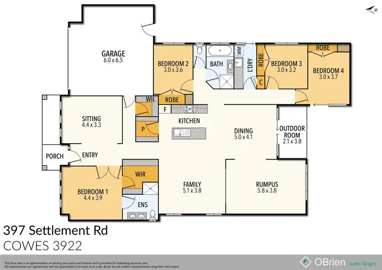 Floorplan of Homely house listing, 397 Settlement Road, Cowes VIC 3922