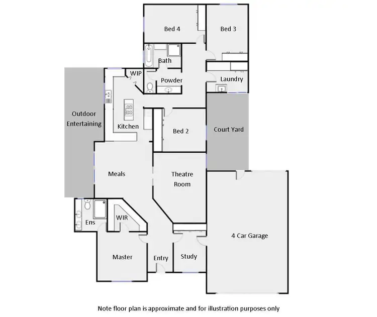 Floorplan of Homely house listing, 3 Crown Court, Mildura VIC 3500
