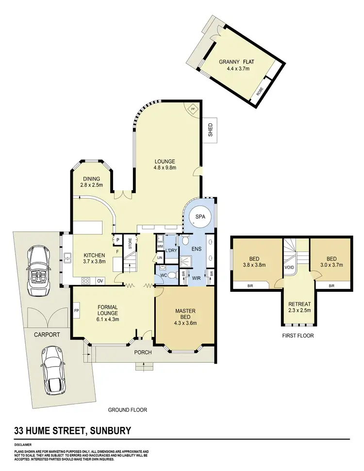 Floorplan of Homely house listing, 33 Hume Street, Sunbury VIC 3429