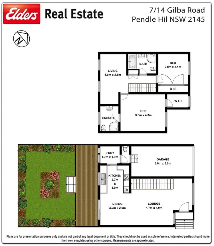 Floorplan of Homely townhouse listing, 7/14 Gilba Road, Pendle Hill NSW 2145