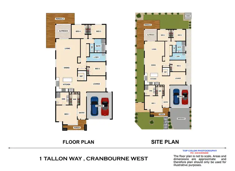 Floorplan of Homely house listing, 1 Tallon Way, Cranbourne West VIC 3977