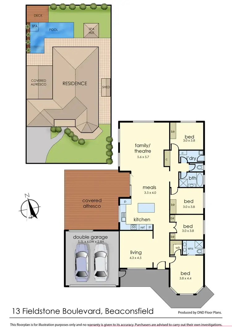 Floorplan of Homely house listing, 13 Fieldstone Boulevard, Beaconsfield VIC 3807