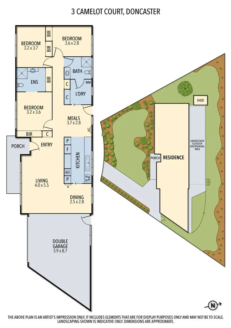 Floorplan of Homely house listing, 3 Camelot Court, Doncaster East VIC 3109