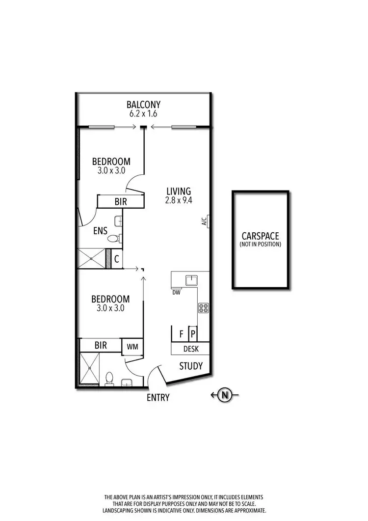 Floorplan of Homely apartment listing, 6.08/330 Lygon Street, Brunswick East VIC 3057