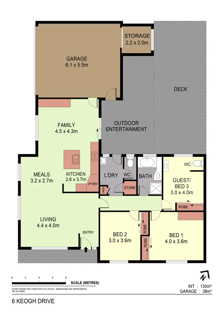 Floorplan of Homely house listing, 6 Keogh Drive, Spring Gully VIC 3550