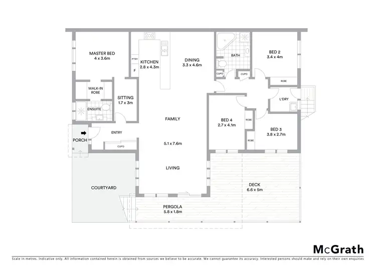 Floorplan of Homely house listing, 7 Dyara Close, Ngunnawal ACT 2913