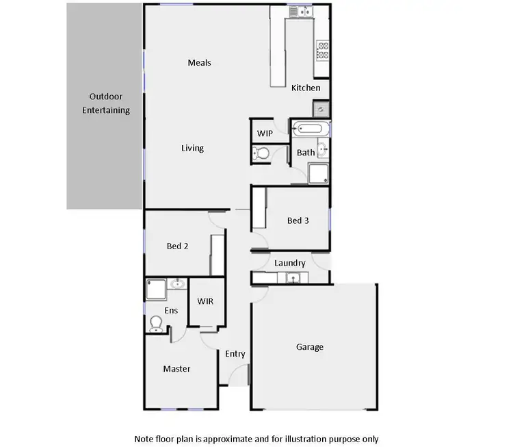 Floorplan of Homely house listing, 6 Lever-Jary Court, Red Cliffs VIC 3496