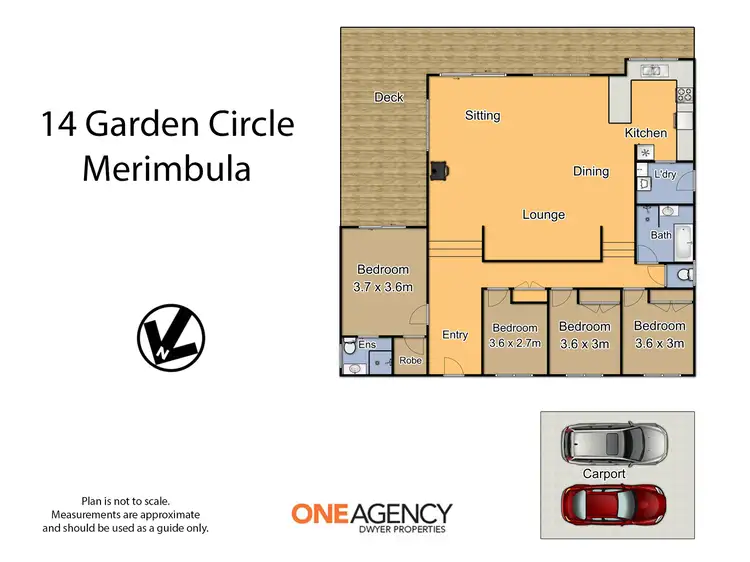Floorplan of Homely house listing, 14 Garden Circle, Merimbula NSW 2548