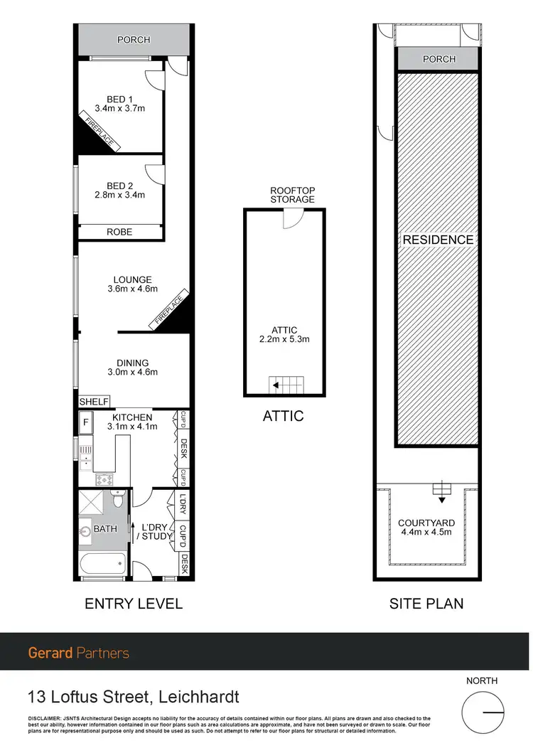 Floorplan of Homely house listing, 13 Loftus Street, Leichhardt NSW 2040