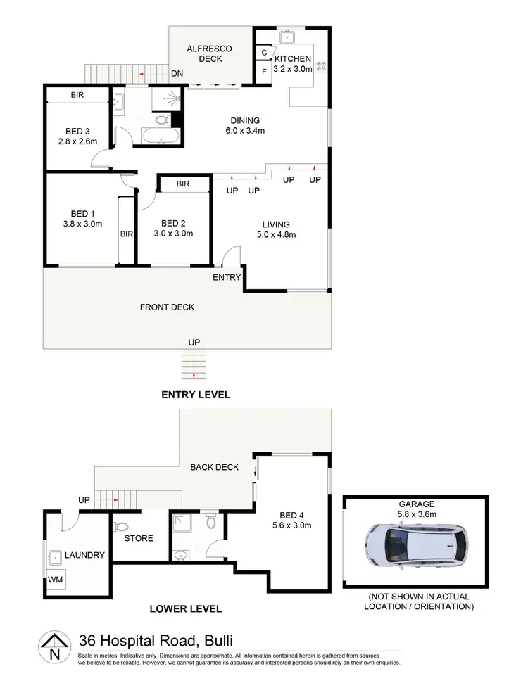 Floorplan of Homely house listing, 36 Hospital Road, Bulli NSW 2516