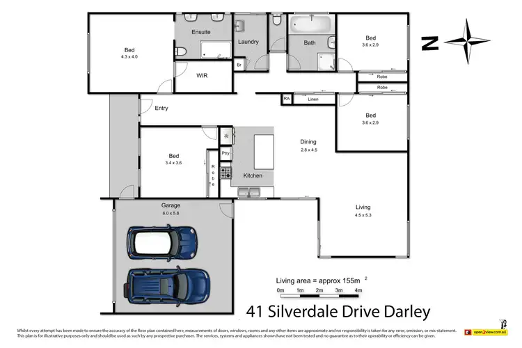Floorplan of Homely house listing, 41 Silverdale Drive, Darley VIC 3340