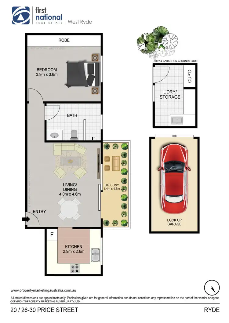 Floorplan of Homely apartment listing, 20/26 Price Street, Ryde NSW 2112