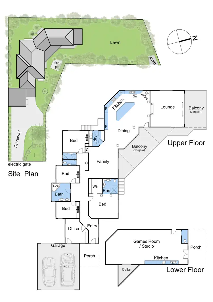 Floorplan of Homely house listing, 13 Village Close, Mount Martha VIC 3934