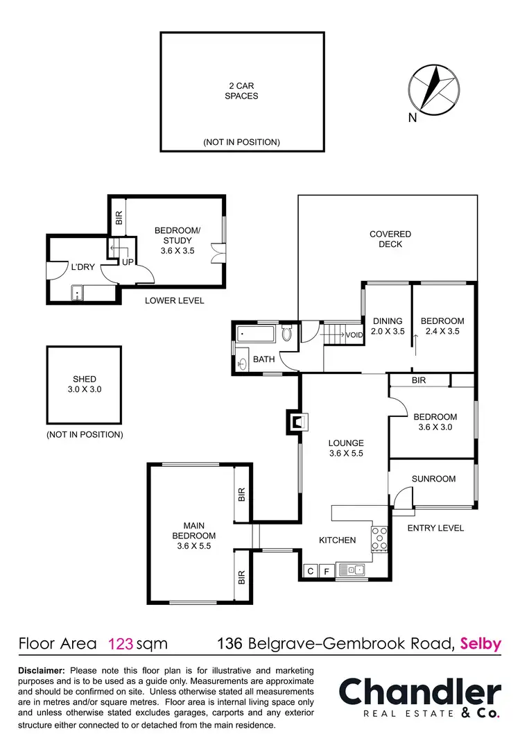 Floorplan of Homely house listing, 136 Belgrave-Gembrook Road, Selby VIC 3159