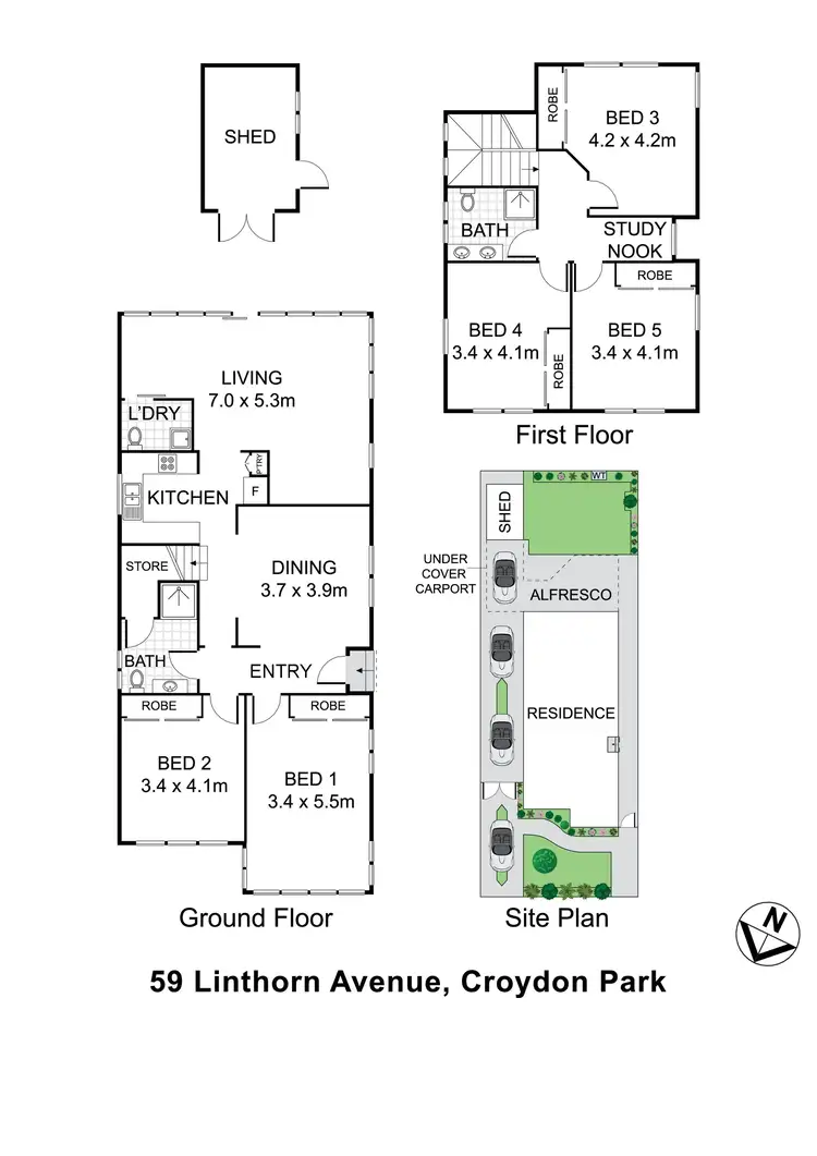 Floorplan of Homely house listing, 59 Linthorn Avenue, Croydon Park NSW 2133