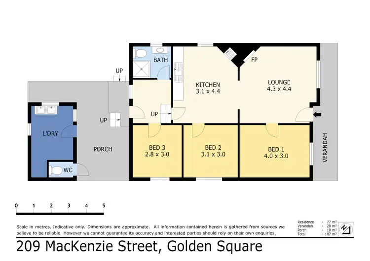 Floorplan of Homely house listing, 209 Mackenzie Street, Golden Square VIC 3555