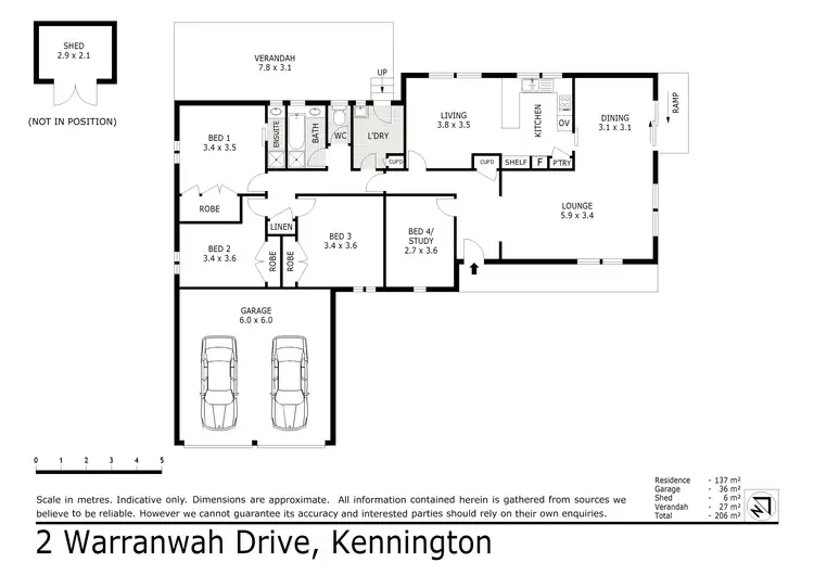 Floorplan of Homely house listing, 2 Warranwah Drive, Strathdale VIC 3550