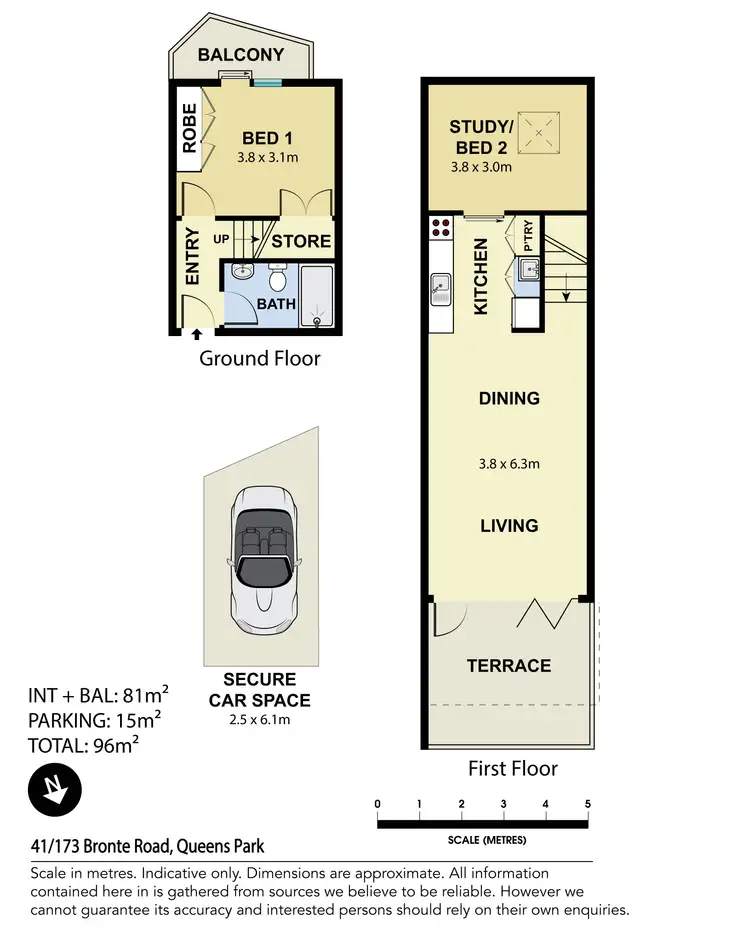 Floorplan of Homely apartment listing, 41/173-179 Bronte Road, Queens Park NSW 2022
