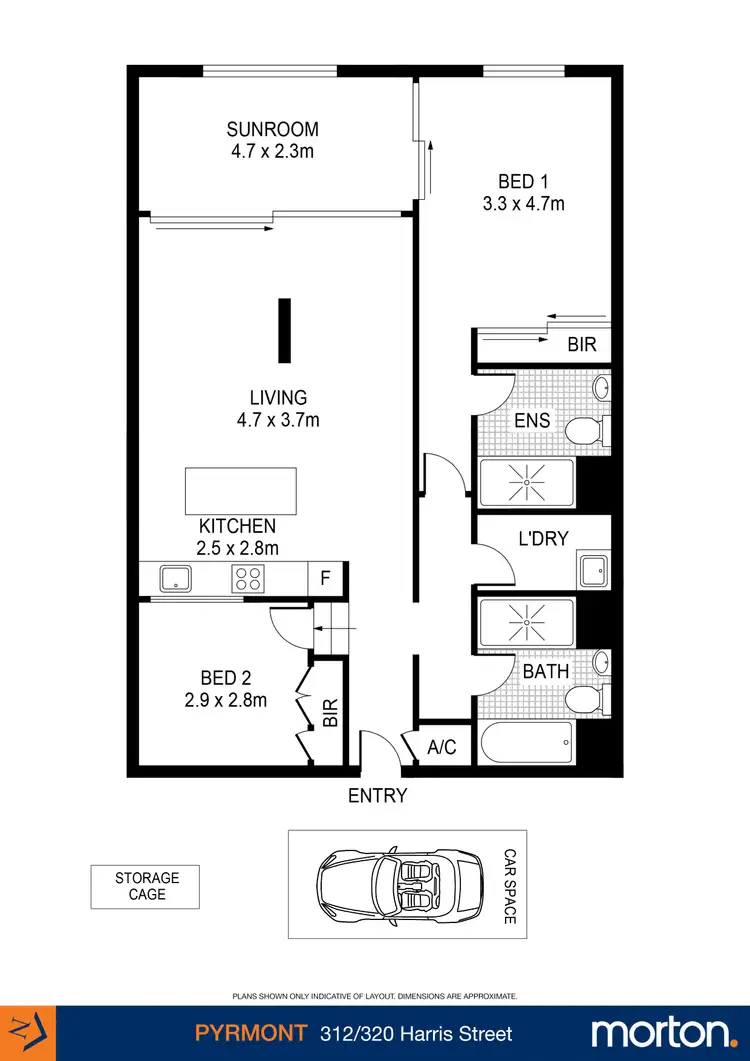 Floorplan of Homely apartment listing, 312/320 Harris Street, Pyrmont NSW 2009